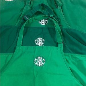 3 Starbucks Aprons